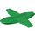 LEGO Green Plane Bottom 18 x 16 x 1 x 1 1/3 (35106)