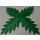 LEGO Groen Plant Boom Palm Blad Quadruple (30339)