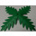 LEGO Green Plant Tree Palm Leaf Quadruple (30339)