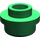 LEGO Vert assiette 1 x 1 Rond avec Stud ouvert (28626 / 85861)