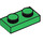 LEGO Groen Plaat 1 x 2 (3023 / 28653)