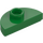 LEGO Zelená Deska 1 x 2 Kolo Semicircle (1745)