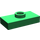 LEGO Groen Plaat 1 x 2 met 1 Stud (zonder Groef in onderzijde) (3794)