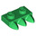 LEGO Green Plate 1 x 2 with 3 Teeth (15208)