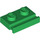 LEGO Groen Plaat 1 x 2 met Deur spoor (32028)