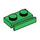 LEGO Groen Plaat 1 x 2 met Deur spoor (32028)