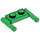 LEGO Vert assiette 1 x 2 avec Poignées (Poignées basses) (3839)