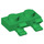 LEGO Vert assiette 1 x 2 avec Horizontal Clips (Ouvrir les clips &#039;O&#039;) (49563 / 60470)