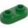 LEGO Green Plate 1 x 2 with Rounded Ends and Open Studs (35480)