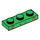LEGO Groen Plaat 1 x 3 met Ogen en nostrils (3623 / 38922)