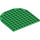 LEGO Vert assiette 10 x 10 Demi Cercle (80031)
