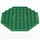 LEGO Groen Plaat 10 x 10 Octagonal met Gat (89523)