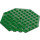 LEGO Groen Plaat 10 x 10 Octagonal met Gat (89523)