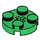 LEGO Vert assiette 2 x 2 Rond avec Essieu Trou (avec trou d&#039;axe &#039;+&#039;) (4032)