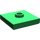 LEGO Grün Platte 2 x 2 mit Nut und 1 Center Stud (23893 / 87580)