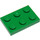 LEGO Grün Platte 2 x 3 (3021)