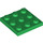 LEGO Verde Placa 3 x 3 (11212)