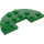 LEGO Groen Plaat 3 x 6 Rond Halve Cirkel met Uitsparing (18646)