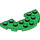 LEGO Groen Plaat 3 x 6 Ronde Halve Cirkel met Uitsparing (18646)