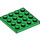 LEGO Green Plate 4 x 4 (3031)