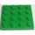 LEGO Groen Plaat 4 x 4 (3031)