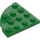 LEGO Green Plate 4 x 4 Round Corner (30565)