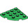 LEGO Groen Plaat 4 x 4 Ronde Hoek (30565)
