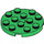 LEGO Green Plate 4 x 4 Round with Hole and Snapstud (60474)