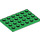 LEGO Green Plate 4 x 6 (3032)