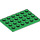LEGO Groen Plaat 4 x 6 (3032)