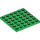 LEGO Grün Platte 6 x 6 (3958)