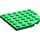 LEGO Grün Platte 6 x 6 Runden Ecke (6003)