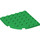 LEGO Green Plate 6 x 6 Round Corner (6003)