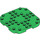 LEGO Groen Plaat 8 x 8 x 0.7 met Afgeronde hoeken (66790)