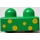 LEGO Green Primo Brick 1 x 2 with Yellow Spots (31001)
