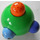 LEGO Green Primo Rattle Ball with sliding knobs