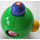 LEGO Grønn Primo Rattle Ball med sliding knobs (75971)