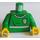 LEGO Green Quidditch Uniform Torso with Green Arms and Yellow Hands (973)