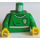 LEGO Verde Quidditch Uniform Busto con Verde Braccia e Giallo Mani (973 / 73403)