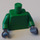 LEGO Verde Rascus con Armatura Minifigure Busto (973)