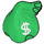 LEGO Green Sack with Money Sign (10169 / 66878)