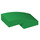 LEGO Green Slope 1 x 2 Curved (3593 / 11477)
