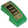 LEGO Green Slope 1 x 2 Curved with Gold Vents and Bolts Sticker (11477)