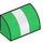 LEGO Vert Pente 1 x 2 Incurvé avec blanc stripe (94858 / 101875)