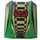 LEGO Verde Pendenza 1 x 2 x 2 Curvo con &#039;89&#039; e Strisce (30602 / 43078)