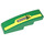 LEGO Green Slope 1 x 4 Curved with 3000 and Corn Logo on Yellow Stripe Sticker (11153)