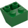 LEGO Grön Backe 2 x 2 (45°) Omvänd med platt mellanlägg under (3660)