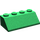 LEGO Grün Steigung 2 x 4 (45°) mit rauer Oberfläche (3037)