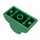 LEGO Groen Helling 2 x 4 x 2 Gebogen met Afgerond Top (6216)