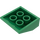 LEGO Verde Con pendiente 3 x 3 (25°) (4161)